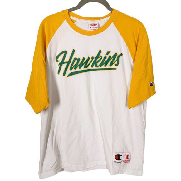 Champion Stranger Things Hawkins T-Shirt Size Large - Picture 1 of 4